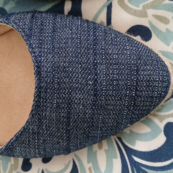 White Mountain Women's Blue Ankle Strap Espadrilles - Picture 2 of 5
